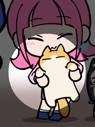 Low Cortisol, No Stress! Anime Cat Kitty #shorts