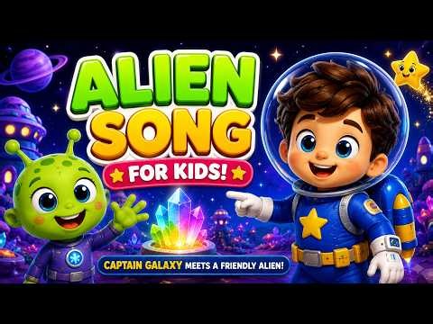 👽 Alien Song for Kids Captain Galaxy Meets a Friendly Alien Space Songs for Kids