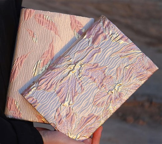 Handmade Pink Lily Fabric Notebook Cover, A5/A6 Journal - Etsy