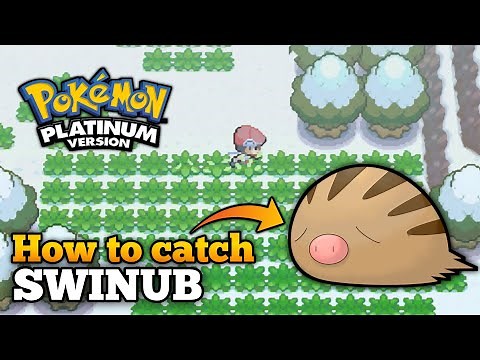 How To Catch Swinub In Pokemon Platinum | Swinub Location