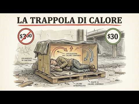 Il trucco di calore da 30$ dei senzatetto che batte la tua tenda da 300$ (Fisica spiegata)