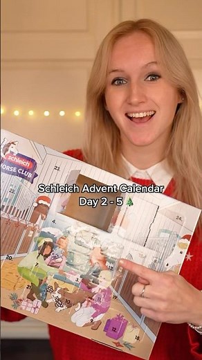 Schleich Advent Calendar Days 2-5 unboxing! 😱🎄✨