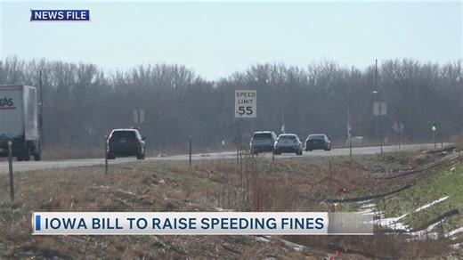 Iowa bill to raise speeding fines