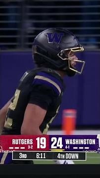 Rutgers Top Defensive Plays vs. Washington