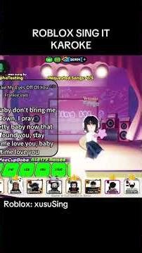 Roblox sing it karaoke #robloxsinging #singit #robloxshorts #roblox #cover #music