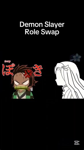 Demon Slayer Role Swap #demonslayer #anime credits: @HanayoSora #nezuko #tanjiro #tanjirokamado
