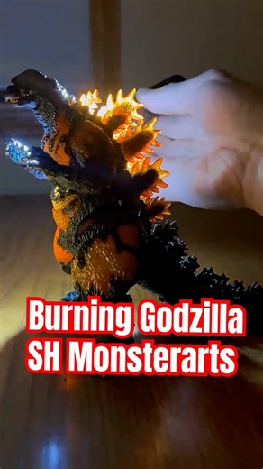 Burning Godzilla #fyp #foryou #godzilla #kaiju #actionfigures #bandai #hiyatoys #figure #unboxing