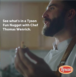 Take a look inside a Tyson test kitchen with Chef Thomas Wenrich to find out exactly how Fun Nuggets are made. Watch the full story at https://www.tyson.com/our-practices | Tyson Brand
