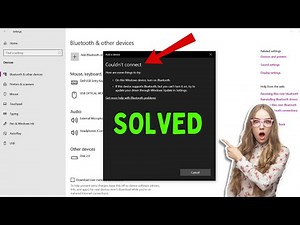 Fix Could Not Connect Error on Windows 10/11 2025 | Bluetooth On Off button Missing on Windows