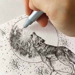 2K views · 70 reactions | The awesome @foundbygrace_ doing some stippling action with our pigment pens | Art-n-Fly | Facebook