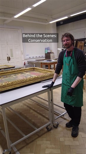 There's only 9 days to go until the reopening of our Pre-Raphaelite galleries! In our latest video, conservator Ben gives us a behind the scenes glimpse into some of the conservation process involved in getting the paintings & their frames ready. | Birmingham Museum & Art Gallery - UK