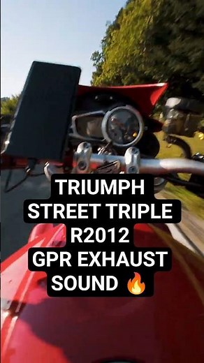 Triumph Street Triple 675R 2012 | GPR Exhaust Sound 💥