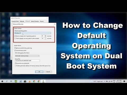 How to Set the Default OS on a Windows Dual Boot Computer | Windows 10