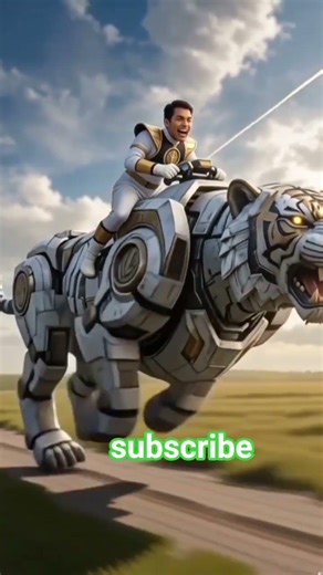 Power Rangers and Robotics Tiger 🐅#wanai #gemini #forentertainmentpurposesonly