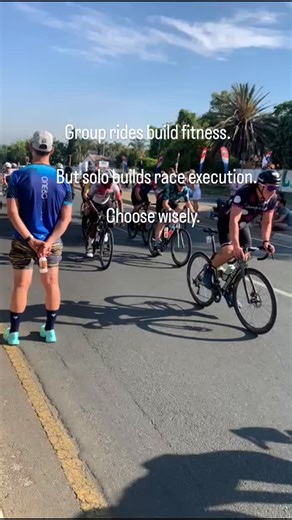 Bryn Freeman on Instagram: "Weekend group rides: helpful or harmful for triathletes? Group rides can be great — if used correctly. Pros • Motivation and accountability • Social connection • Learning bike handling skills • Pushing comfort zones occasionally Cons • Ego-driven pace changes • Unplanned intensity • Riding with the group, not your Coaches planned session • Compromised recovery for key sessions Triathlon is a solo sport. Race day doesn’t care how strong your group ride was. #GroupRide 