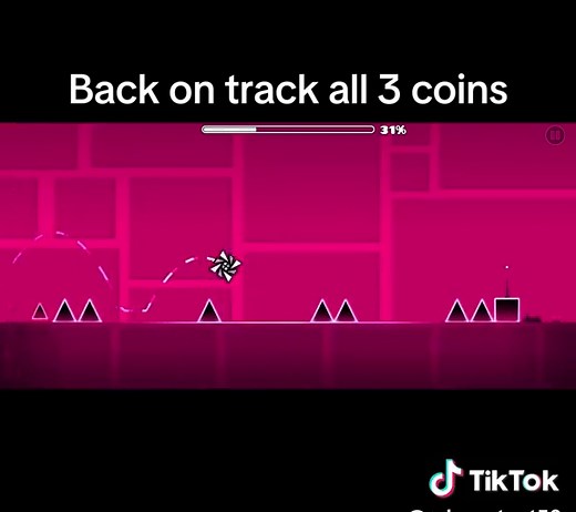 Mastering Geometry Dash: All 3 Coins on Back On Track