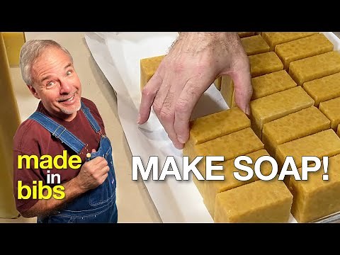 Make simple, soft soap with organic oils using this easy step-by-step process!