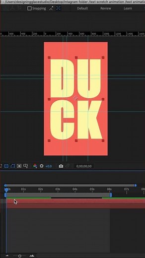 Kinetic Typography Animation in After Effects