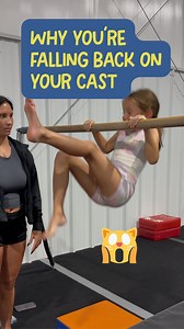 Quick Coaching Tip from @peightonnnbicard When working your cast on bars, make sure your shoulders stay directly over the bar. If your shoulders fall behind, your body will fall backward. Keeping your shoulders over the bar helps you stay balanced, tight, and in control through the entire skill. 👉 Focus on: ✅ Strong shoulder position ✅ Tight core ✅ Straight legs and pointed toes | The Tumble Hub