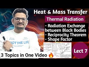 Reciprocity Theorem II Shape Factor II Radiation Exchange between Black Bodies II Radiation II