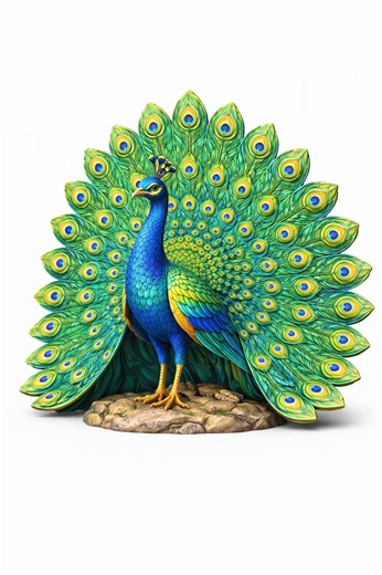 Peacock STL File for 3D Printing – Elegant Decorative Bird 3D Model, Digital Download, 3D Printer Design, CNC Relief, Home Decor Sculpture - Etsy
