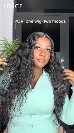 UNice Hidden Adjustable Drawstring 13x4 Bye Bye Slip™ Wet and Wavy 2-in-1 Straight to Water Wave Wig