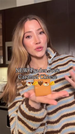 Cora Lakey on Instagram: "Is it caramel…or is it cheese? It’s DEFINITELY CHEESE!! ski queen cheese is getting described as a dessert cheese but I didn’t enjoy it as a dessert at all! It’s a super toasty, nutty, fondue-like cheese best served melted (in my opinion) with a fruit preserve. Don’t expect a sweet cheese! This cheese definitely has sweet notes of caramel but that isn’t the star here! #caramelcheese #skiqueencheese #traderjoes #traderjoesfoodreviews #traderjoesfinds #cheeseboard #cheese