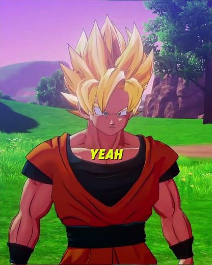 Goku Turns Super Saiyan 3 to Get Kid Buu’s Attention! #dbz #gaming #shorts