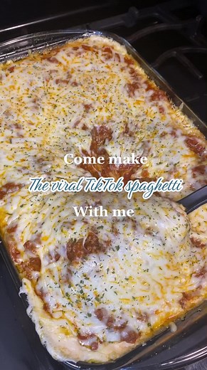 Viral TikTok Spaghetti Bake Recipe