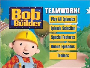 Bob the Builder: Teamwork! DVD Menus