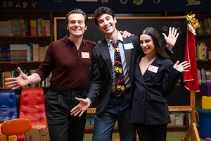 Jonathan Groff Insists Lea Michele Would Win in a Physical Fight and Teases, 'She Hurts Me' (Exclusive)