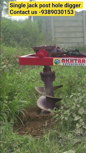 Single Jack Post Hole Digger Machine | Fastest Hole Making Tool 🚜🔥