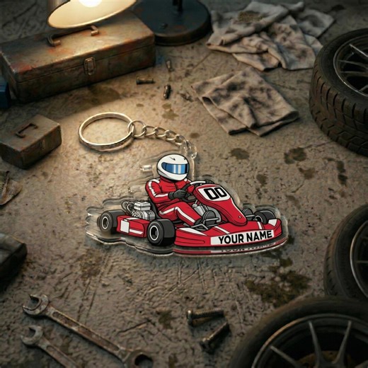 Custom Racing Name Keychain, Personalized Driver Keyring, Motorsport Gift for Race Fans - Etsy