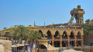 Jumeirah Sceirah water park slide at Wild Wadi Waterpark in Dubai, United Arab Emirates. https://www.youtube.com/watch?v=a56_aQ5tYPg&list=PL3Hjn70vuWZ3hA1JInE6SWHg1jrxp2Cmq&index=2&t=0s | AmusementForce