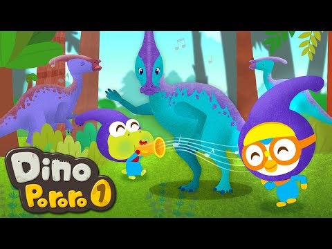 Pororo Dinosaur Adventure Season 1 | The Great Roar of Parasaurolophus | Dinosaur Cartoons