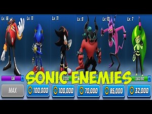 Sonic Forces - Six Super Rare Sonic Enemies: Dr. Eggman, Metal, Shadow, Zavok, Zazz & Zenna Gameplay