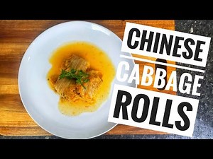STUFFED CHINESE CABBAGE ROLLS WITH PORK/ ASIAN CUISINE/ HEALTHY CABBAGE ROLLS RECIPE