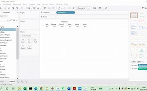 tableau 交叉表 crosstabs 制作