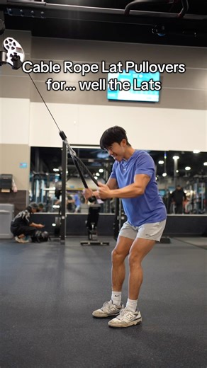 How to do Cable Rope Lat Pullovers for… well the Lats