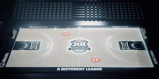 Big 12 to become first to use LED court during conference tournaments