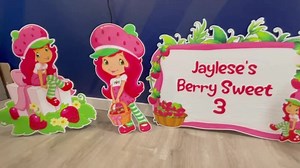 Strawberry Shortcake Birthday Cutouts and Yard Signs - Etsy