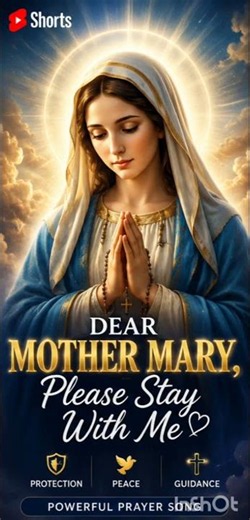 💙🕊️ Mother Mary Stay With Me | Comforting Prayer Music for Daily Blessings 🙏