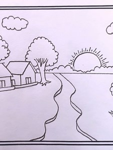 Easy Scenery Drawing: Step-by-Step Guide