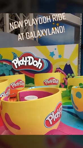 The Newest Ride at Galaxyland: PlayDoh Dizzy Doh Doh's! #galaxyland #wem #westedmontonmall #hasbro #playdoh #playdough #ride #new #justdropped #news #yeg #edmonton #fun #bestedmontonmall #wow #omg #color #alberta #explorewem