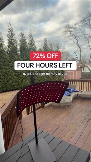 INTEO Red Light Therapy Device at 72% Off Today