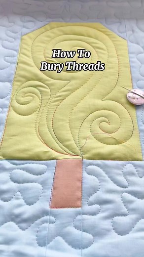 🪡 Tip Time!🧵 How To Bury Threads! Here is another method of burying the threads left from quilting your quilt top. Got questions? Leave them in the comments! Hope this tip helps - Happy Quilting! ______________ Also, how GORGEOUS is this @aurifil Variegated Thread?! | String & Story