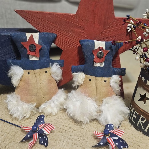 Handmade Primitive Uncle Sam Patriotic Uncle Sam - Etsy