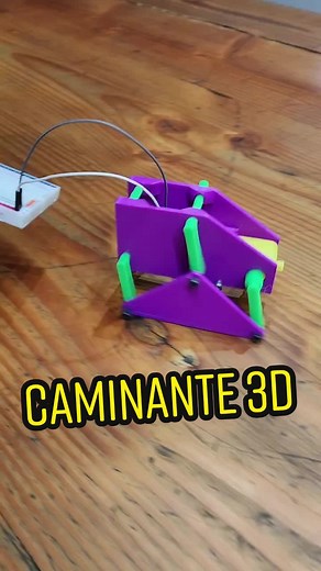 caminante que funciona solo con 1 motor reductor 😄#maker #robot