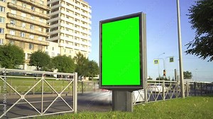 bus stop sign on a road