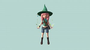 Nature Witch - 3D model by litchibeta